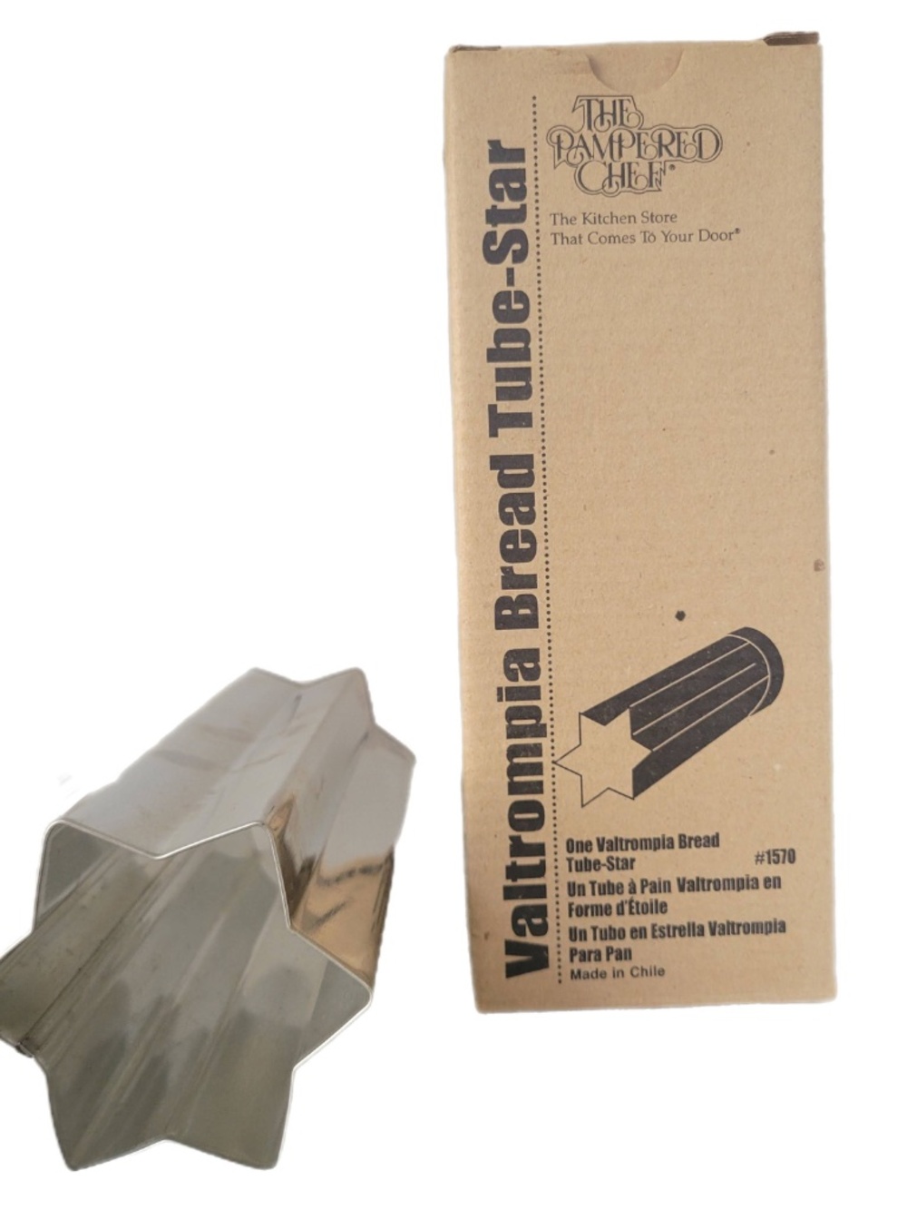 Star Shaped Pampered Chef Valtrompia Bread Tube Cottage Core Tea Time Grandma